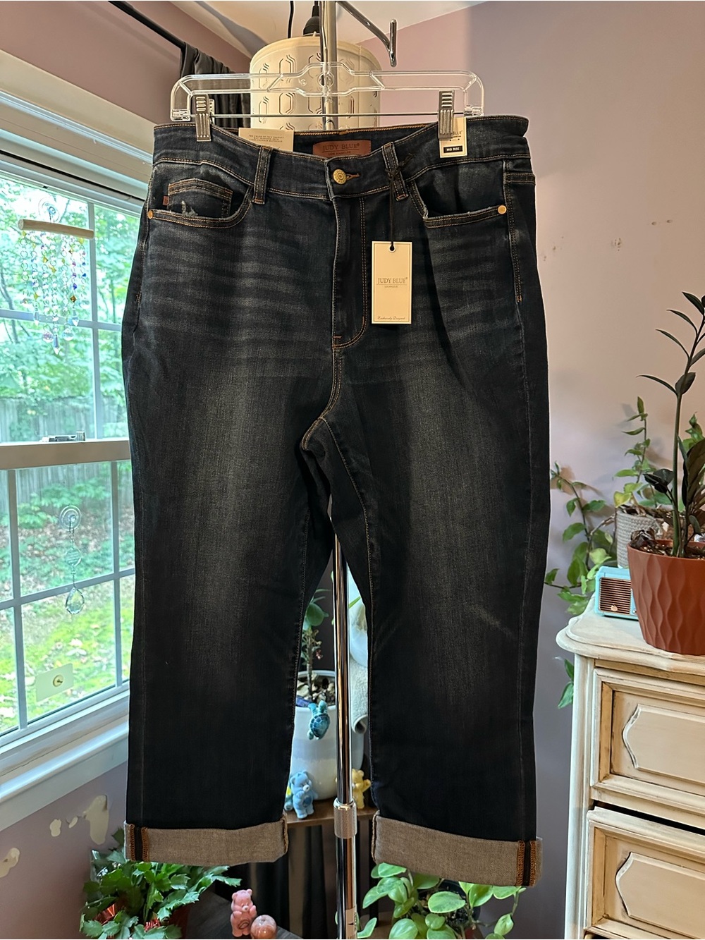 JUDY BLUE Denim Capris, 18 W, NWT